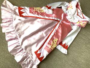 542 コスプレ衣装　つるつるサテン　ドレス　子供用　ピンク　　　