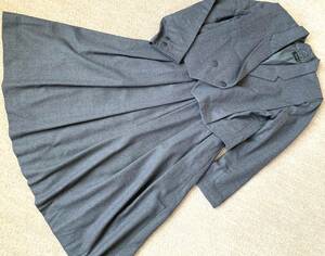 390　制服風スーツ　スカート　グレー　　　