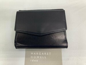 ２つ折財布　ウォレット　コインケース付　牛革　黒３　英国MARGARET　HOWELL　ｉｄｅａ★未使用格安！