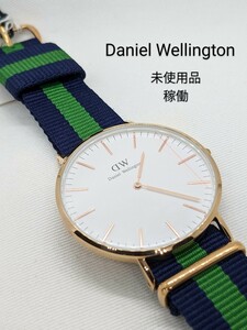 未使用品 Daniel Wellington ダニエル ウェリントン クオーツ 腕時計 Classic 40mm B40R14 白文字盤 ローズゴールド 稼働品