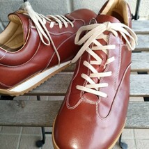 Santoni サントーニ レザースニーカー Uk6 _画像2