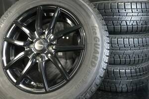 極上8~9分山 2020年製 国産スタッドレス ヨコハマ 185/65R15 美品 G.SPEED 15×5.5J +43 PCD100/4H DJデミオ12系ノートマツダ2ティーダ等