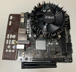 【中古】ASRock H610M-ITX/ac Celeron G6900 Laminar RH1 パネル・ロッドアンテナ付属 / LGA1700 Mini-ITX