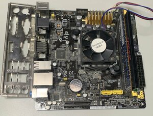 【中古】ASUS AM1I-A Athlon 5370 4GBメモリ2枚 パネル有 / Mini-ITX AM1
