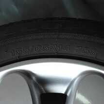 令和4年 アルトラパン HE33S 純正 アルミホイール タイヤ 1本 4穴 BRIDGESTONE 155/65R14 中古 即決_画像6