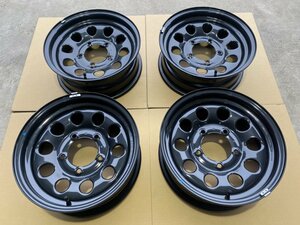 送料無料 ホイールのみ 新車外し 4本 ★ スズキ ジムニー シエラ 純正 スチール 鉄 5.5J +5 5H-139.7 ★ 個人宅不可 法人宛 営業所止