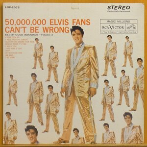 ◆レア!良品!ダブル洗浄済!★Elvis Presley(エルヴィス プレスリー)『50,000,000 Elvis Fans Can't Be Wrong』 USオリジLP #61224