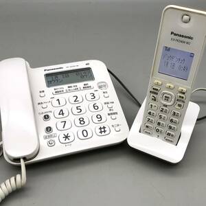 Panasonic パナソニック コードレス 電話機 親機 VE-GZ20-W 子機 KX-FKD404-W2 セット ホワイト ナンバーディスプレイ対応 動作確認済み