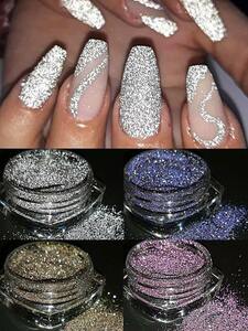 nails decoration Black Fly te- fine diamond reflection g Ritter, pink, purple, Gold, silver. shines Span ko-