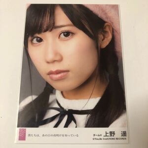 AKB48 上野遥 僕たちは、あの日の夜明けを知っている　劇場盤生写真1枚。