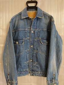 オアスロウ　BEAMS別注　TYPE２ 1950‘S デニムジャケット リーバイス507 XX ペイント加工　size　3 LEVIS ジージャン