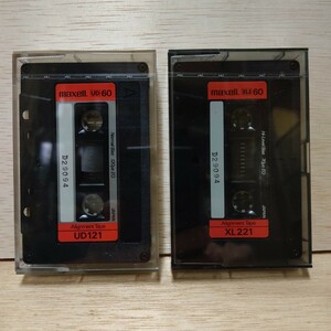 【未開封】マクセル『UD 60・XLⅡ 60 アライメントテープ』2本セット UD121 Normal Bias 120μs EQ・XL221 Hi-Level Bias 70μs EQ 