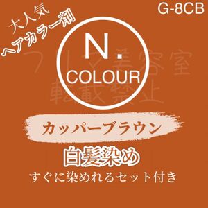 G-8CB エヌドット　白髪染め　セット　ショート　メンズヘア用　ヘアカラー剤　カッパーブラウン　トーン違いあり