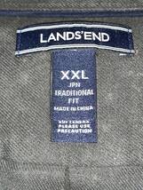 LANDS' END 長袖 BD シャツ 2XL 濃灰 未使用品 ビッグサイズ_画像4