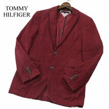 TOMMY HILFIGER トミーヒルフィガー 秋冬 細畝 コーデュロイ★ アンコン テーラード ジャケット ブレザー Sz.46　メンズ　A3T12991_B#N_画像1