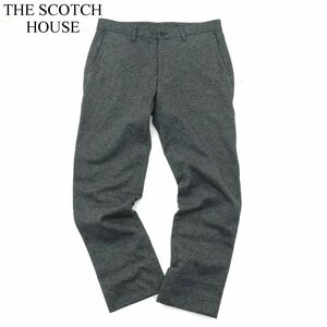 美品★ THE SCOTCH HOUSE スコッチハウス 秋冬 裏起毛★ ストレッチ テーパード スラックス パンツ Sz.84　メンズ　A3B05255_B#Q