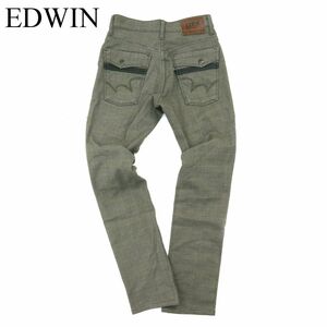 EDWIN エドウィン TGF503 WILD FIRE★ 防風 防寒 裏起毛 ストレッチ グレンチェック パンツ Sz.28　メンズ 日本製 バイク　A3B05252_B#Q