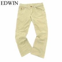 EDWIN エドウィン BT5012 BLUE TRIP★ 細畝 コーデュロイ ブーツカット ワーク パンツ Sz.34　メンズ 日本製 大きいサイズ　A3B05216_B#Q_画像2