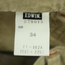 EDWIN エドウィン BT5012 BLUE TRIP★ 細畝 コーデュロイ ブーツカット ワーク パンツ Sz.34　メンズ 日本製 大きいサイズ　A3B05216_B#Q_画像9