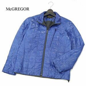 McGREGOR マクレガー 秋冬 光沢★ 中綿 ジャケット ブルゾン Sz.M　メンズ 青　A3T13296_B#N