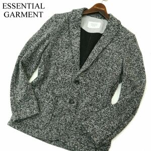 ESSENTIAL GARMENT メンズビギ 秋冬 メランジ★ ニット テーラード ジャケット Sz.M　メンズ　A3T13466_B#K