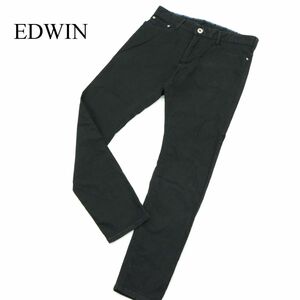 EDWIN エドウィン ER122C ジャージーズ★ リネン混 USED加工 ストレッチ スキニー デニム パンツ ジーンズ Sz.M　メンズ 黒　A3B05363_B#P