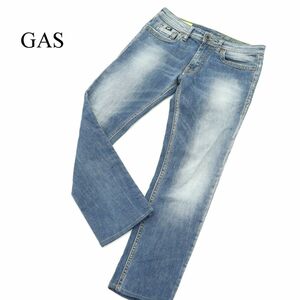 GAS ガス 【ALBERT SLIM】 USED加工 スリム デニム パンツ ジーンズ Sz.30　メンズ　A3B05356_B#R