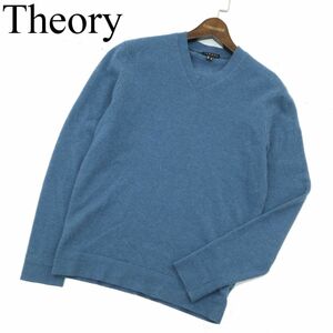 Theory セオリー 秋冬 【CASHMERE2 REISER】 カシミヤ100％★ Vネック ニット セーター Sz.XS　メンズ 定価3.2万★　A3T13819_B#K