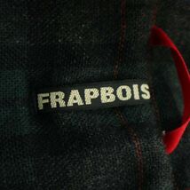 FRAPBOIS フラボア 秋冬 メルトン ウール★ ダッフル コート Sz.1　メンズ ネイビー　A3T13776_B#N_画像5