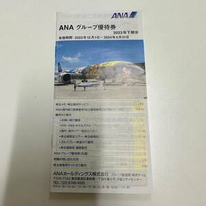 ANAグループ優待券 1冊 ◆2023年下期分 現状品 B000