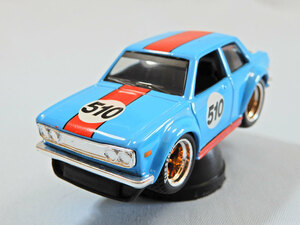 ブルーバード MAISTO CUSTOM SHOP FIFTY 5's 1/55【1972 DATSUN 510】ブルー/レッドライン パッケージ無 長期保管