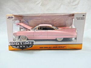 jada игрушки Jada Toys BIG TIME MUSCLE Cadillac COUPE DEVILLE 1959y розовый Cadillac долгосрочное хранение коллекционный выпуск! american смешанные товары 