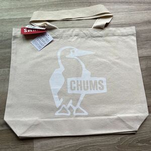 新品 白 CHUMS チャムス Booby Canvas Tote ブービー キャンバス トート エコバッグ 袋 バック アウトドア キャンプ 綿 ナチュラル 14