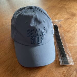 新品 ブルー ビームス ゴルフ BEAMS GOLF シーズン ワッシャー ストレッチ キャップ 帽子 CAP 帽子 ストレッチ ハット 汗止め BGロゴ 15
