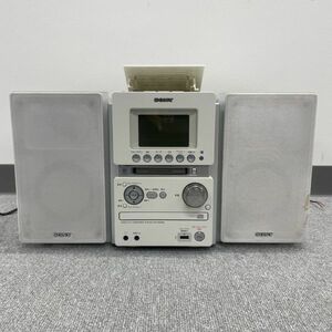 K001-SB8-241 SONY ソニー スピーカーシステム コンポ SS-CM35 ホワイト CD MD カセット 通電確認済み
