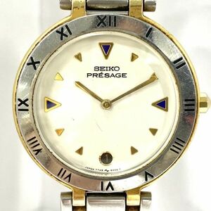 K035-CH4-10◎SEIKO セイコー PRESAGE 7749-6000 クォーツ デイト メンズ 腕時計