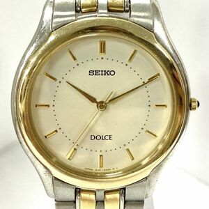 K039-CH4-9◎SEIKO セイコー DOLCE ドルチェ クォーツ 8J41-6030 刻印あり メンズ 腕時計