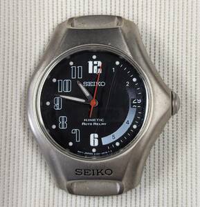 ☆SEIKO セイコー KINETIC AUTO RELAY オートリレー 3針 メンズ 腕時計 5J22-0A78 ジャンク