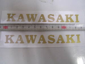 カワサキ　kawasaki 小ステッカー　金セット
