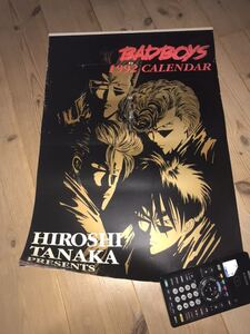 バットボーイズBAD BOYS 1992年新品未使用カレンダー暴走族旧車會漫画アニメアウトロー不良湘南爆走族ヤンキーツッパリ愚連隊 田中宏 族