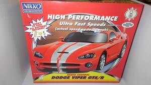 #NIKKO/ Nikko производства *DODGE VIPER GTS/R*1:10* нераспечатанный хранение товар * один владелец * редкостный * крыша . потерто есть * переводная картинка . красиво ... нет 