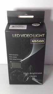 ▲Koolertron★S9560★LED Video Light★未使用品★色温度5500K★照度1200ル－メン★内蔵電池4000mA★SMD/チップLED 60個使用★1オーナー