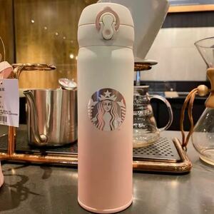 海外限定　スタバ　スターバックス　ステンレスボトル 水筒　タンブラー　500ml ピンク