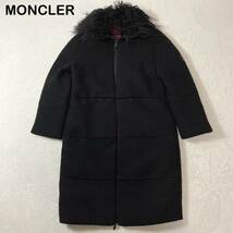 ☆美品・希少☆ MONCLER ZENON アンゴラ混合　ウール　ダウンコート　ファー付き　レディース_画像1