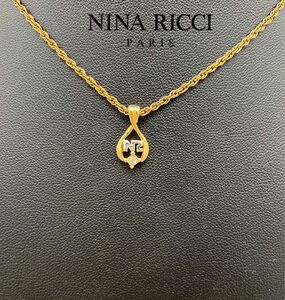 NINARICCI ニナリッチ　NRロゴ　ビジュー　デザイン　ネックレス