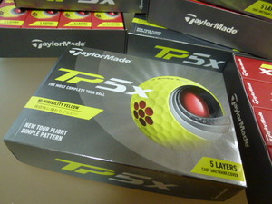 ◆2021年 New TP5x！最新/日本正規品【TaylorMade】テーラーメイド New TP5X/YE/1ダース/イエロー【5層構造】2022年度版NEWパッケージ◆