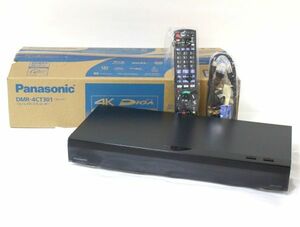 ☆ Panasonic ブルーレイレコーダー 4K ディーガ 3TB 3チューナー DMR-4CT301 【未使用】 ☆AHB08279　3番組同時録画 BDレコーダー DIGA