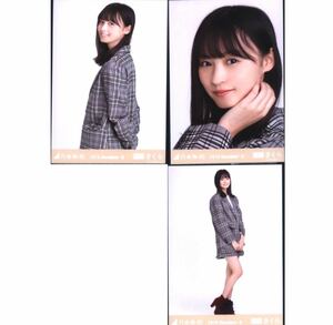 【11/27-44】乃木坂46 公式グッズ 生写真 3種コンプ　3枚　ヨリチュウヒキ　会場限定 遠藤さくら 2019.DecemberⅡチェックセットアップ