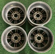 ★Watanabe ワタナベ RB RBF 8スポーク 当時物 希少 14インチ 100/5H ★14×6J +35 PCD100 5穴 ハブ:約67mm 4本Set 中古 ★送料無料_画像2