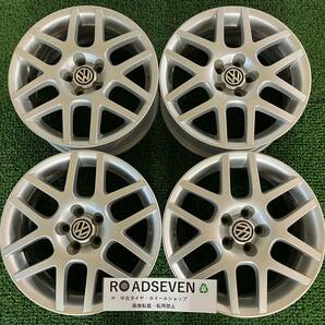 ★フォルクスワーゲン VW 純正 BBS RA516 GERMANY 16インチ 16×6.5J +42 PCD100 5H ハブ:約57.1 4本Set アルミホイール 中古 ★送料無料の画像1